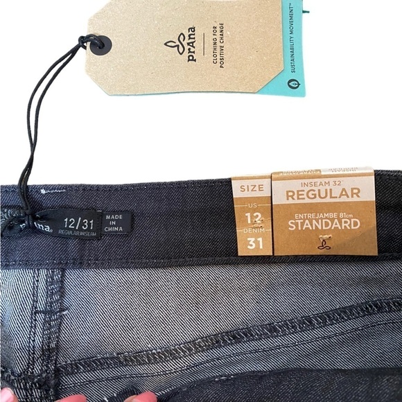 Prana Women's Organic Kayla Mid Rise Skinny Slim Fit Stretch Denim W4117RG02 - Picture 4 of 6